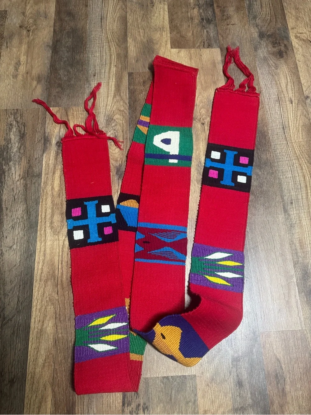 handwoven Guatemalan clergy stole